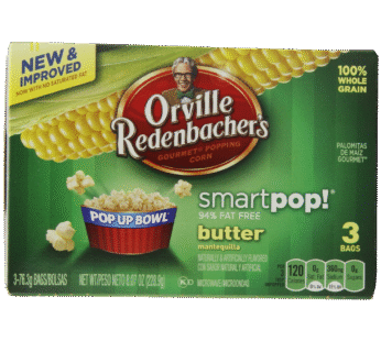 Orville Redenbacher’s Pop-Up Bowl Smart Pop Butter Microwave Popcorn